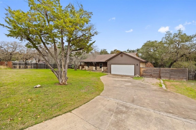 1301 S Quinlan Park Rd, Austin, TX 78732 - ranch-style house with concrete driveway and an attached garage