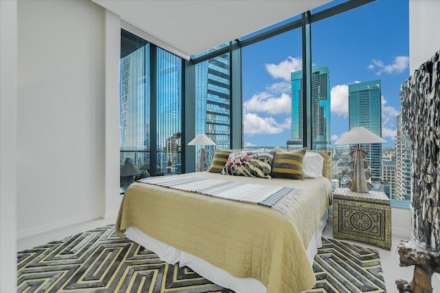 210 Lavaca St Unit 3603, Austin, TX 78701 - bedroom featuring a view of city and floor to ceiling windows