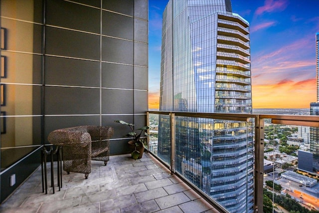 210 Lavaca St Unit 3603, Austin, TX 78701 - balcony at dusk featuring a city view