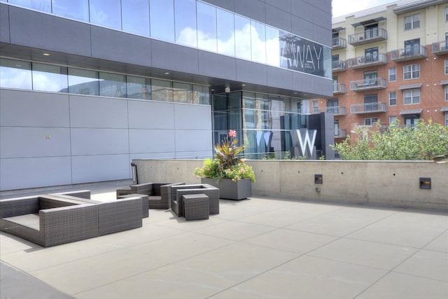 210 Lavaca St Unit 3603, Austin, TX 78701 - view of patio / terrace featuring an outdoor hangout area