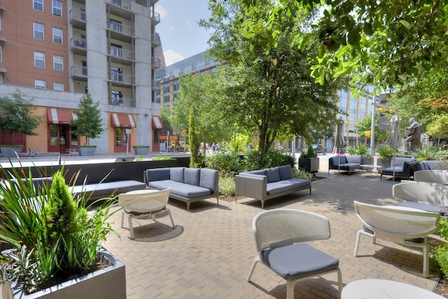 210 Lavaca St Unit 3603, Austin, TX 78701 - view of patio featuring an outdoor hangout area