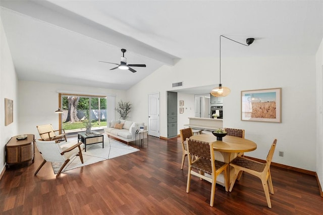 4610 S 1st St, Austin, TX 78745 - dining space featuring ceiling fan and wood finished floors