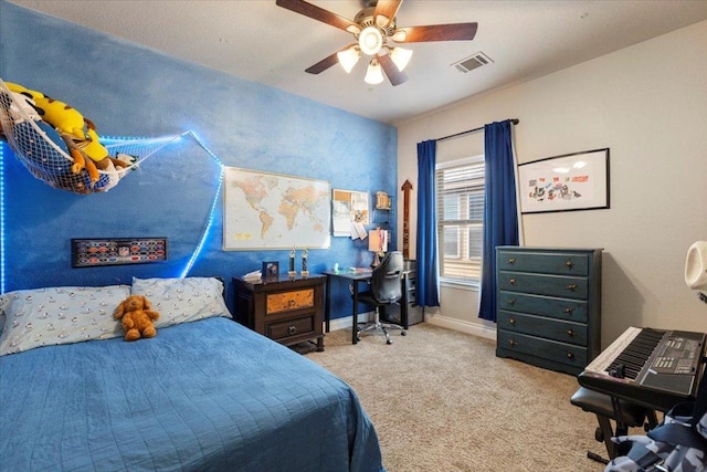 6500 Llano Stage Trl, Austin, TX 78738 - carpeted bedroom with baseboards and ceiling fan