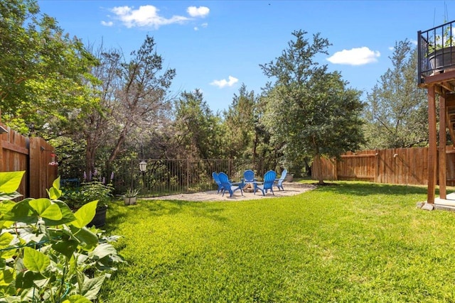 6500 Llano Stage Trl, Austin, TX 78738 - view of yard featuring an outdoor fire pit
