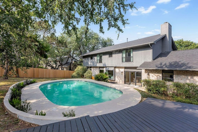 7302 Jester Blvd, Austin, TX 78750 - view of swimming pool with a deck