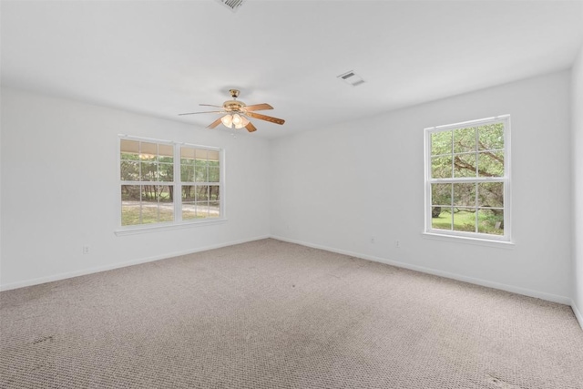 8281 Mountain Dr, Salado, TX 76571 - empty room with carpet floors, ceiling fan, and baseboards