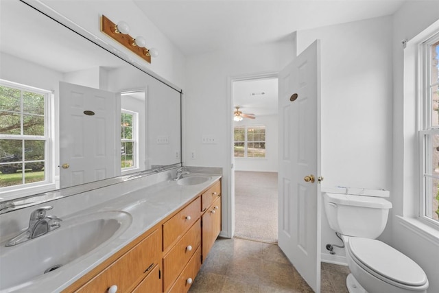 8281 Mountain Dr, Salado, TX 76571 - full bath with toilet and double vanity
