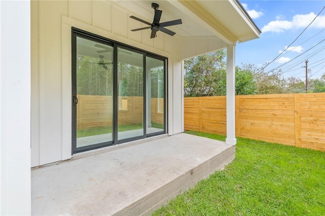 3321 Hemlock Ave Unit 2, Austin, TX 78722 - view of patio with ceiling fan