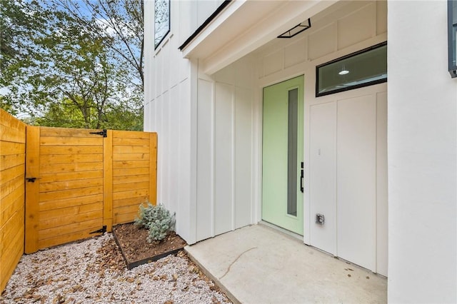 3321 Hemlock Ave Unit 2, Austin, TX 78722 - property entrance with board and batten siding