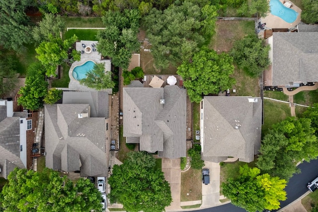 13129 Halsell Dr, Austin, TX 78732 - bird's eye view of a pool area