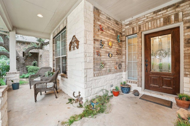 3822 Sky Ln, Round Rock, TX 78681 - doorway to property featuring covered porch
