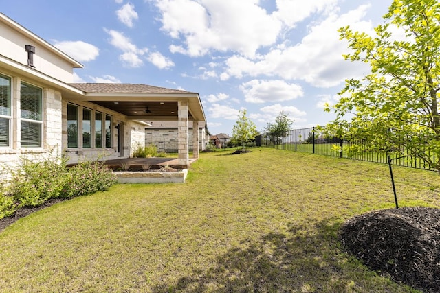 904 Arundel Rd, Lakeway, TX 78738 - view of yard featuring a patio and a ceiling fan