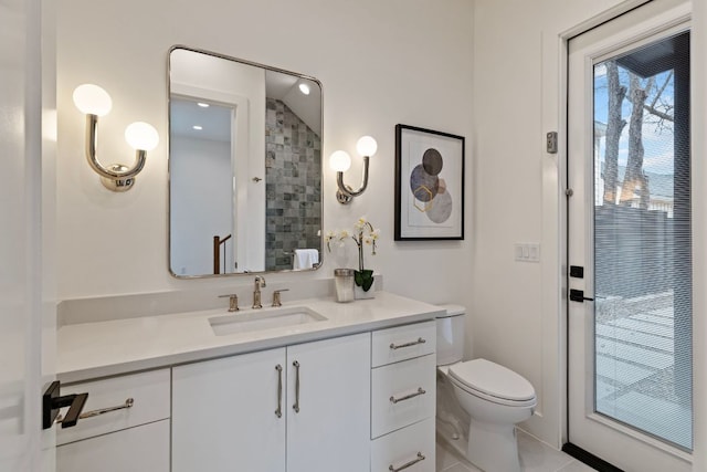 4303 Hank Ave, Austin, TX 78745 - full bathroom featuring vanity and tile patterned flooring