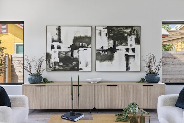 2106 Thornton Rd, Austin, TX 78704 - living room featuring wood finished floors
