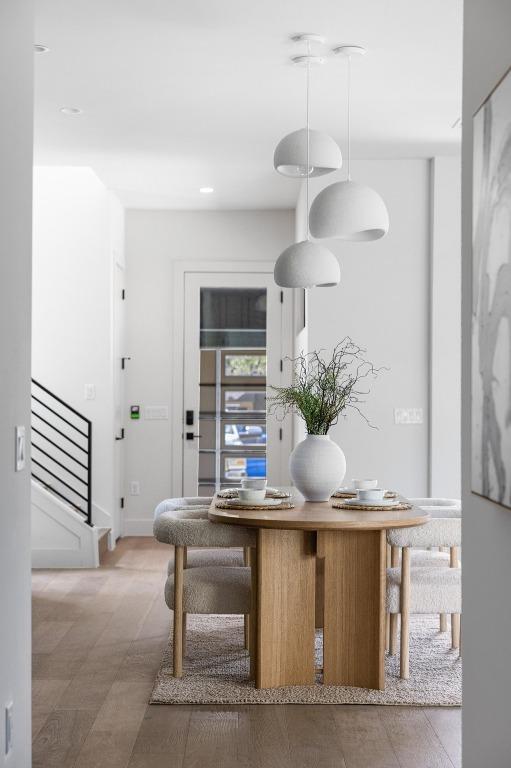 2106 Thornton Rd, Austin, TX 78704 - dining area with stairway