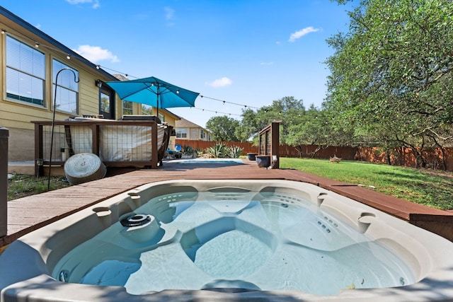 202 Dunkeld Dr, Spicewood, TX 78669 - view of pool with a deck