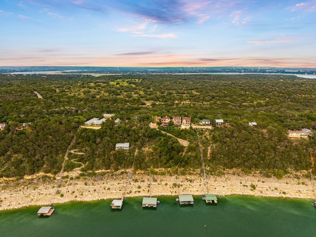 2804 Lohmans Ford Rd Unit B, Lago Vista, TX 78645 - aerial view at dusk of a forest view