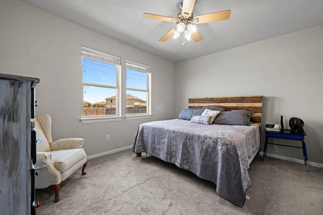 328 Triumph Rd, Buda, TX 78610 - bedroom with baseboards, carpet floors, and ceiling fan