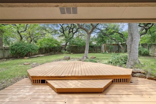 1302 Wilderness Dr, Austin, TX 78746 - view of wooden terrace