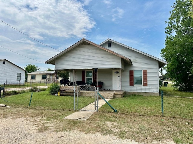 411 N Swenson St Unit 411, Falls City, TX 78113 - bungalow-style house with a gate and a porch
