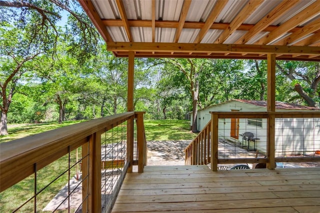 242 Meadow Lake Dr, Seguin, TX 78155 - view of wooden terrace