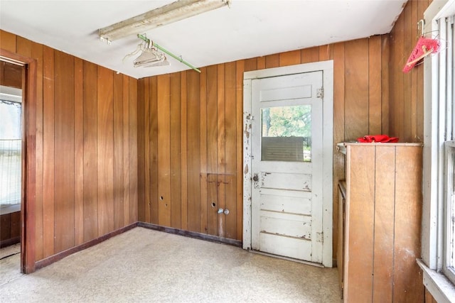 242 Meadow Lake Dr, Seguin, TX 78155 - foyer with wooden walls