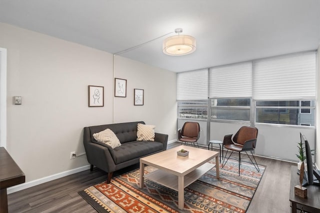 1800 Lavaca St Unit 307, Austin, TX 78701 - living room with wood finished floors and baseboards