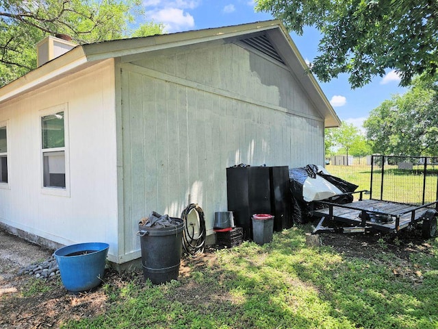 105 Park Dr S, Kyle, TX 78640 - view of property exterior featuring a chimney