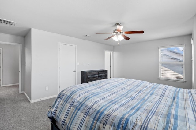 529 Cinnamon Teal Ln, Leander, TX 78641 - carpeted bedroom featuring baseboards and ceiling fan