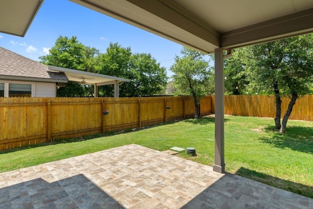 529 Cinnamon Teal Ln, Leander, TX 78641 - view of patio / terrace with a ceiling fan