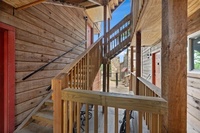 6903 Deatonhill Dr Unit 15, Austin, TX 78745 - wooden deck with stairway