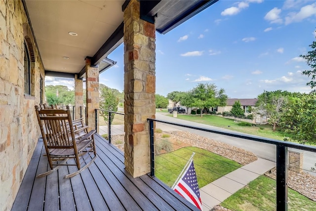 20502 Greeley Cv, Lago Vista, TX 78645 - view of wooden terrace