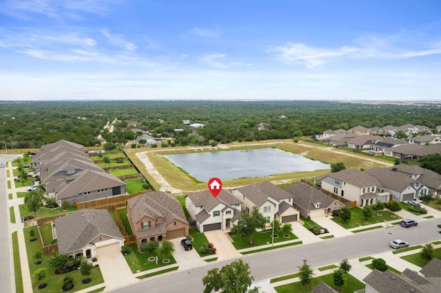 4356 Mayfield Ranch Blvd, Round Rock, TX 78681 - aerial perspective of suburban area featuring a large body of water