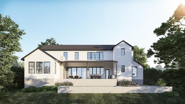 411 Honeycomb Rdg, Austin, TX 78746 - back of property with stucco siding