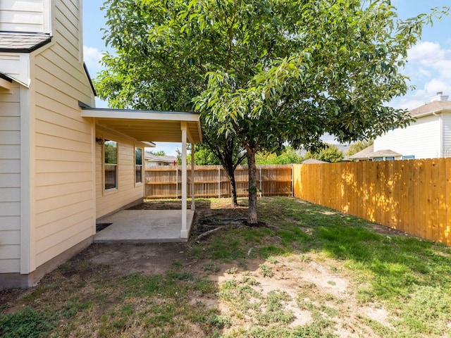 8425 Shallot Way, Austin, TX 78748 - fenced backyard featuring a patio area