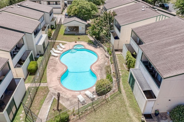 6718 Silvermine Dr Unit 804, Austin, TX 78736 - aerial perspective of suburban area with a pool