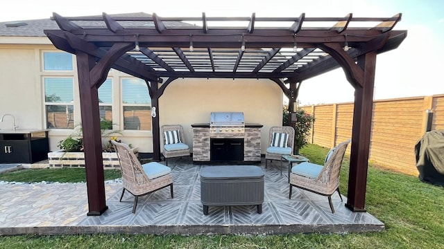 157 Monroe Dr, Kyle, TX 78640 - view of patio featuring a pergola