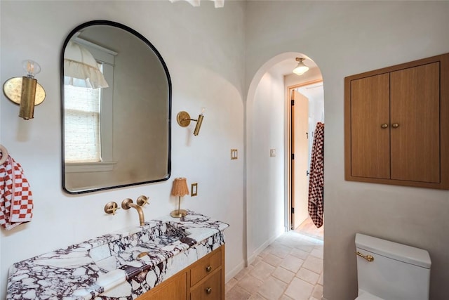 8608 Georgian Dr, Austin, TX 78753 - bathroom with vanity and toilet