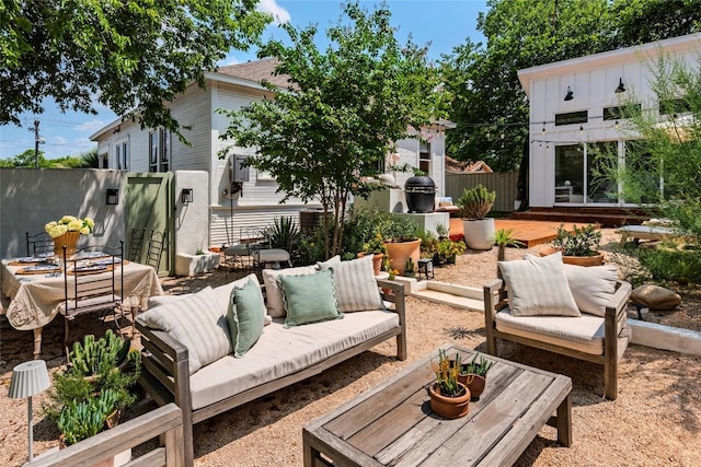 8608 Georgian Dr, Austin, TX 78753 - view of patio / terrace with an outdoor hangout area and a grill