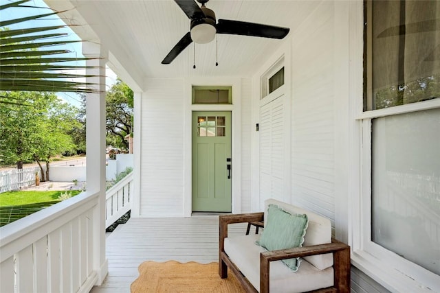 8608 Georgian Dr, Austin, TX 78753 - property entrance featuring a ceiling fan