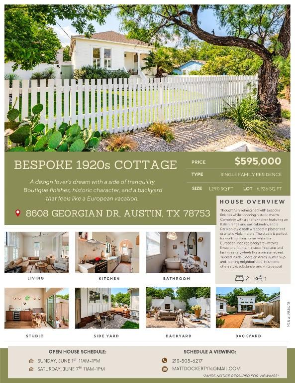 8608 Georgian Dr, Austin, TX 78753 - view of a document with a collage of images