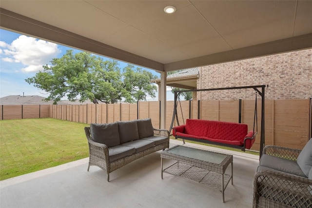 1305 Crescent Ln, Georgetown, TX 78633 - view of patio with an outdoor hangout area
