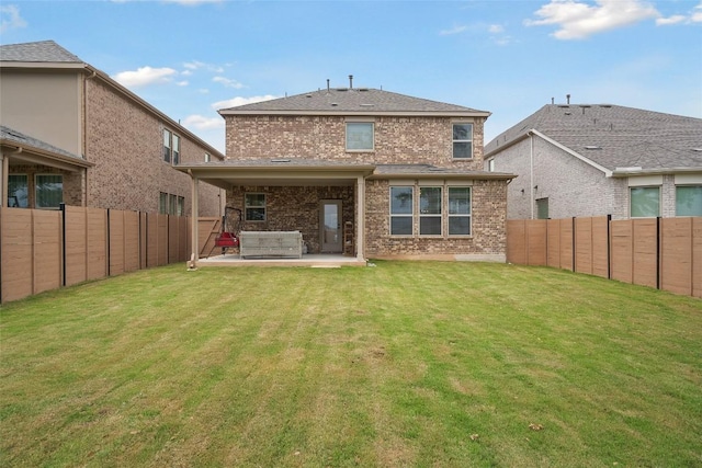 1305 Crescent Ln, Georgetown, TX 78633 - back of house with a patio area and brick siding