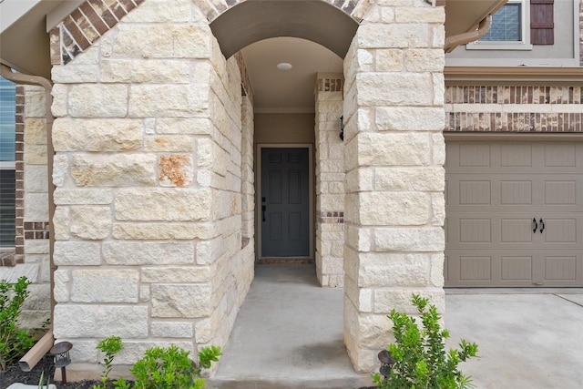 1305 Crescent Ln, Georgetown, TX 78633 - doorway to property with stone siding