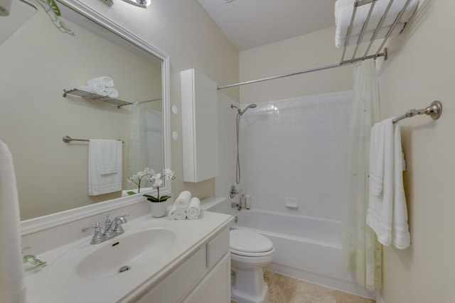 745 Bent Wood Pl, Round Rock, TX 78665 - full bath with vanity, toilet, and shower / bath combination with curtain
