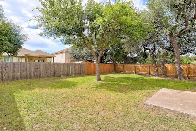 223 Woodlake Dr, Georgetown, TX 78633 - view of yard with a ceiling fan