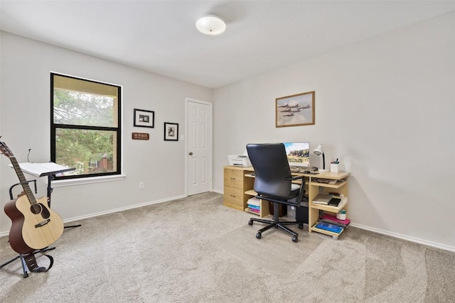 223 Woodlake Dr, Georgetown, TX 78633 - carpeted home office featuring baseboards