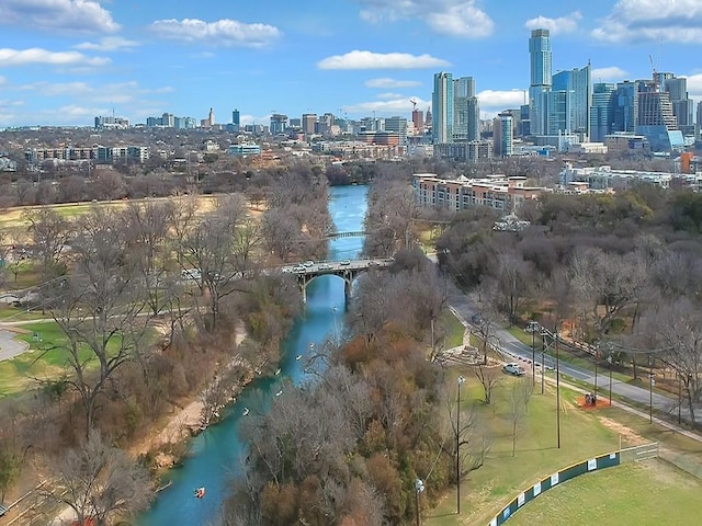 1900 Barton Springs Rd Unit 4013, Austin, TX 78704 - view of property location featuring skyline, a notable bridge, and a large body of water