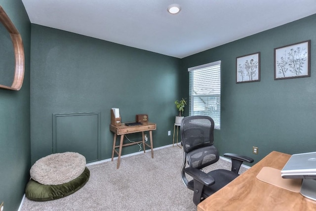 159 Andross Ln, Bastrop, TX 78602 - carpeted office space featuring baseboards