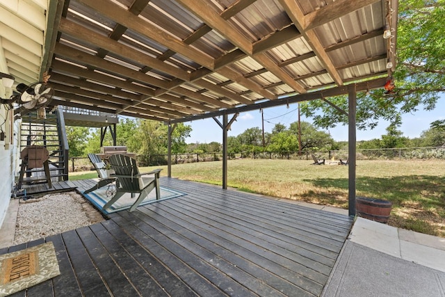 744 Jim Bowie Dr, Spicewood, TX 78669 - view of wooden deck